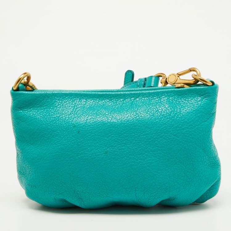 Pre Owned Marc by Marc Jacobs Green Leather Classic Q Percy Crossbody Bag
