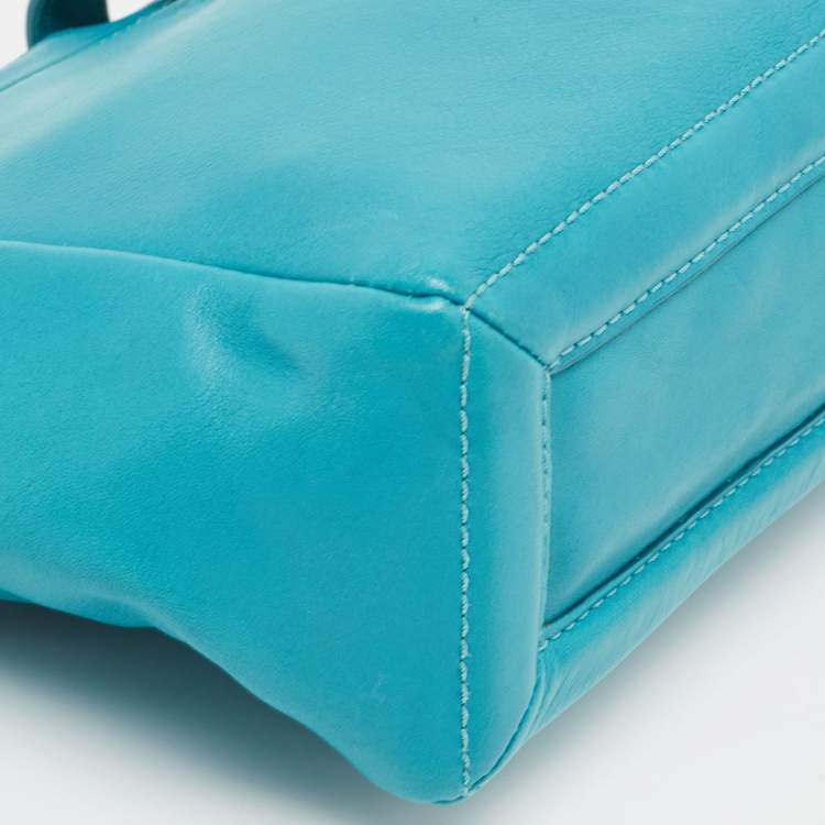 Pre Owned Marc By Marc Jacobs Green Turquoise Leather Zip Pouch