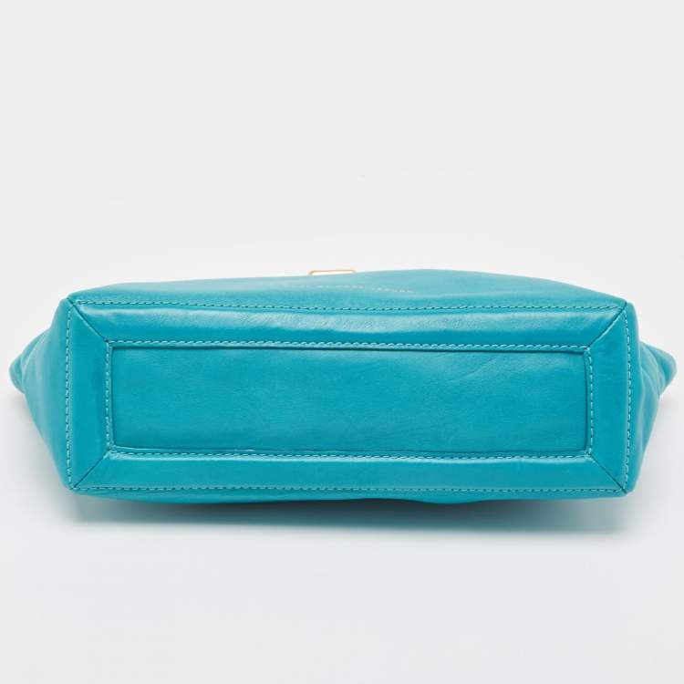 Pre Owned Marc By Marc Jacobs Green Turquoise Leather Zip Pouch