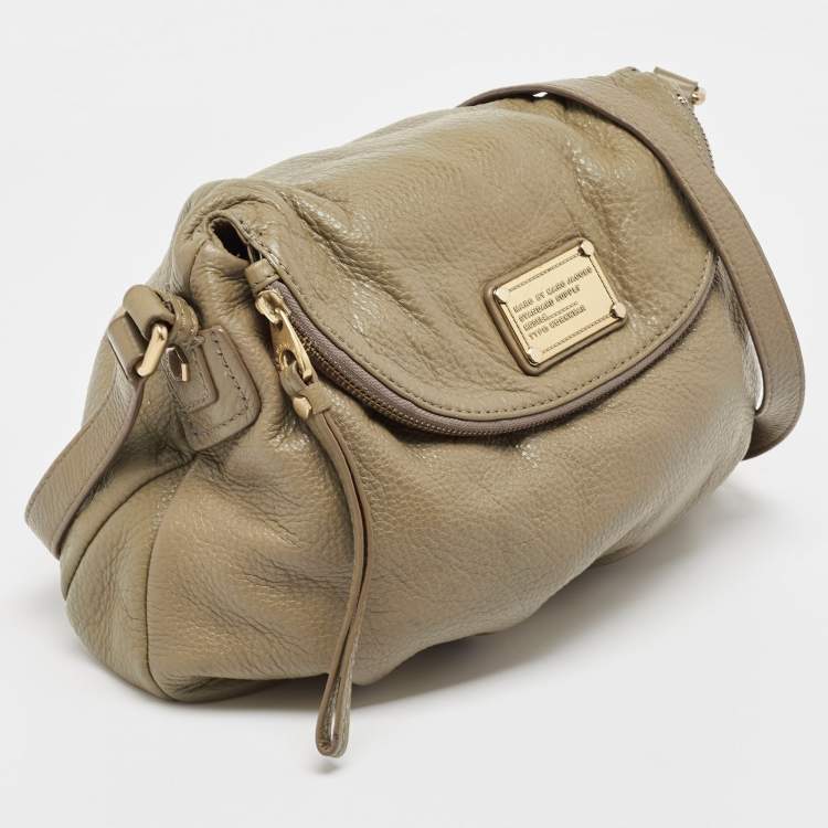 Pre Owned Marc by Marc Jacobs Taupe Leather Classic Q Natasha Crossbody Bag