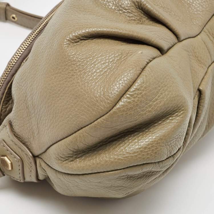 Pre Owned Marc by Marc Jacobs Taupe Leather Classic Q Natasha Crossbody Bag