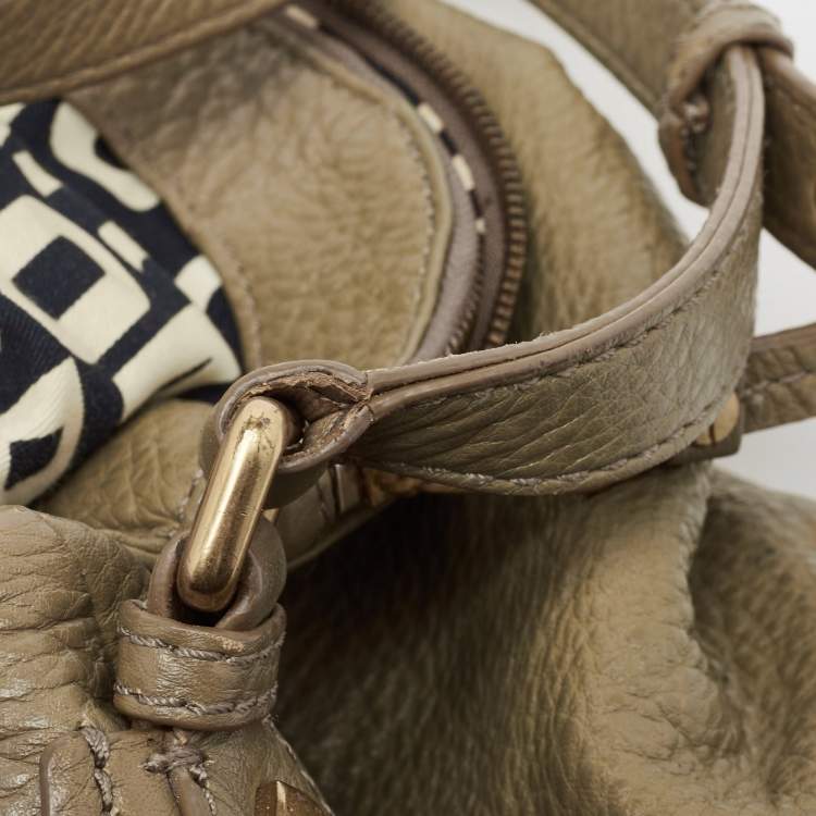 Pre Owned Marc by Marc Jacobs Taupe Leather Classic Q Natasha Crossbody Bag