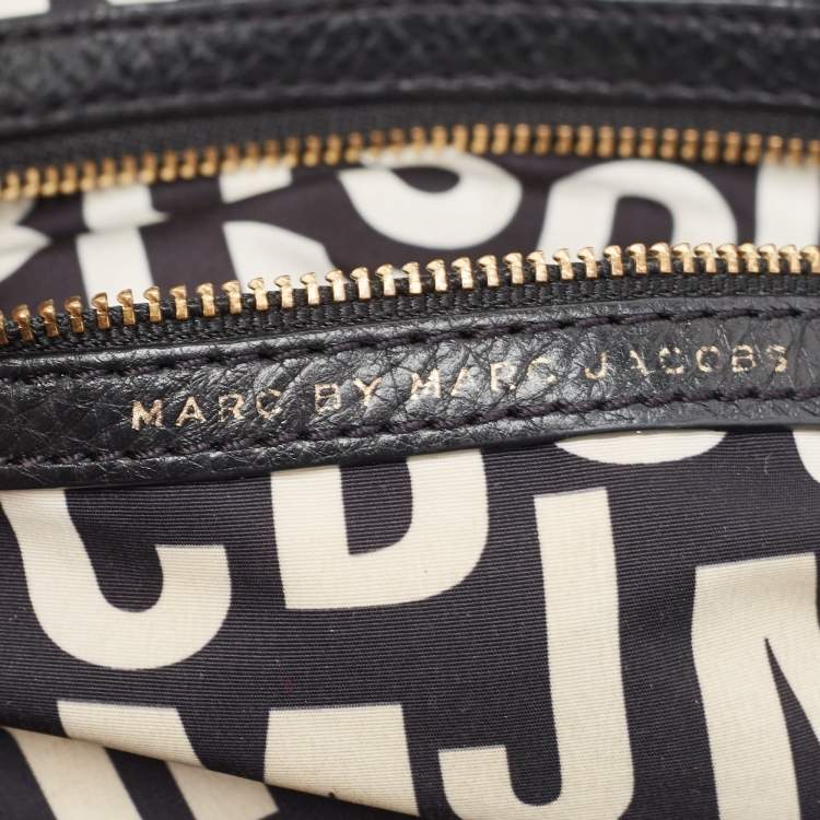 Pre Owned Marc by Marc Jacobs Black Leather Classic Q Francesca Tote