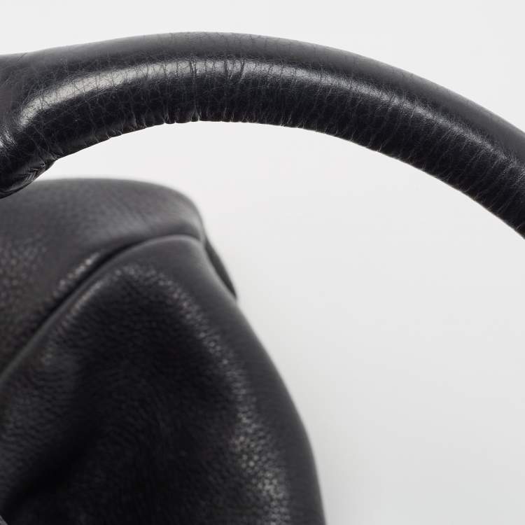 Pre Owned Marc by Marc Jacobs Black Leather Classic Q Francesca Tote