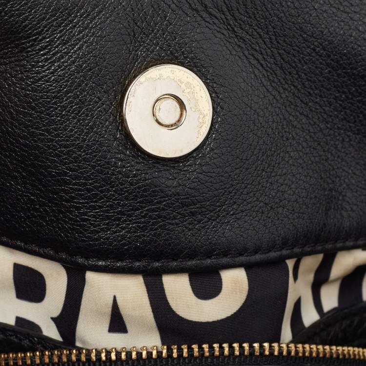 Pre Owned Marc by Marc Jacobs Black Leather Classic Q Francesca Tote