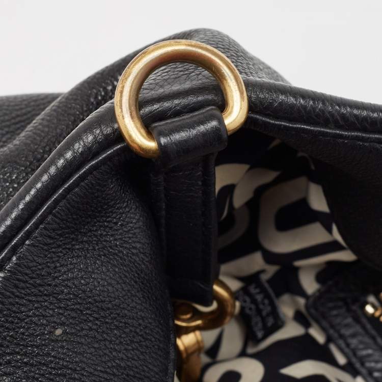 Pre Owned Marc by Marc Jacobs Black Leather Classic Q Francesca Tote