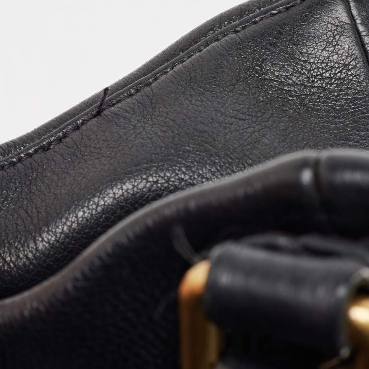 Pre Owned Marc by Marc Jacobs Black Leather Classic Q Francesca Tote