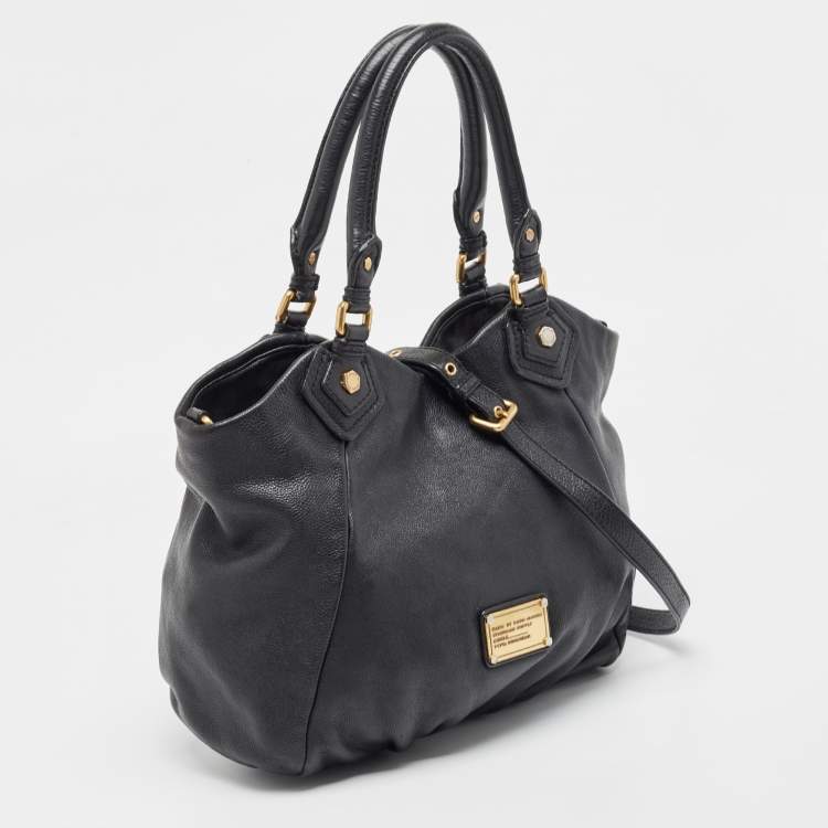 Pre Owned Marc by Marc Jacobs Black Leather Classic Q Francesca Tote
