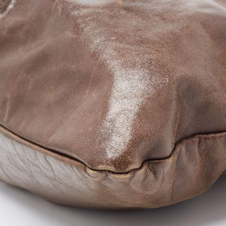 مملوكة مسبقًا Marc by Marc Jacobs Brown Leather Classic Q Baby Groovee Satchel