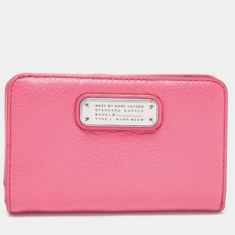Marc by Marc Jacobs Pink Leather Zip Around Wallet Marc by Marc