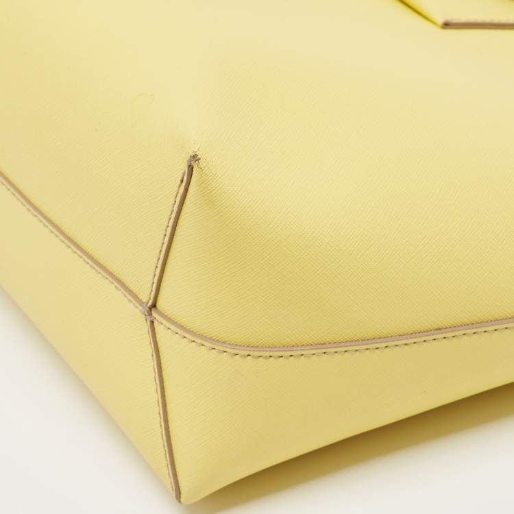Pre Owned Marc by Marc Jacobs Yellow Leather Shopper Tote