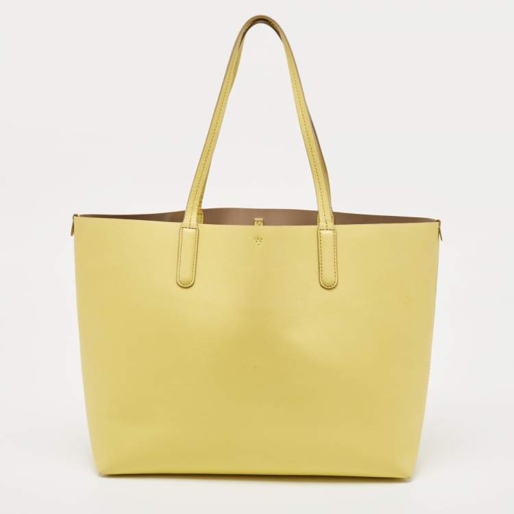 Pre Owned Marc by Marc Jacobs Yellow Leather Shopper Tote