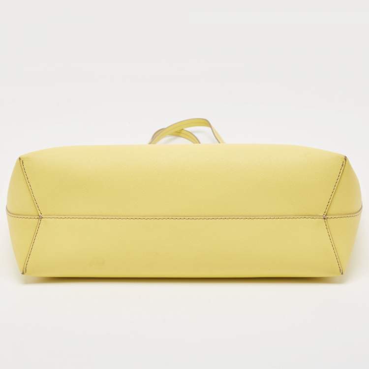 Pre Owned Marc by Marc Jacobs Yellow Leather Shopper Tote