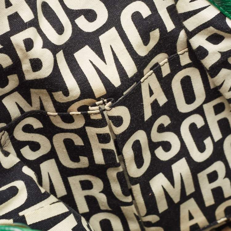 Pre Owned Marc by Marc Jacobs Green Leather Turnlock Faridah Hobo