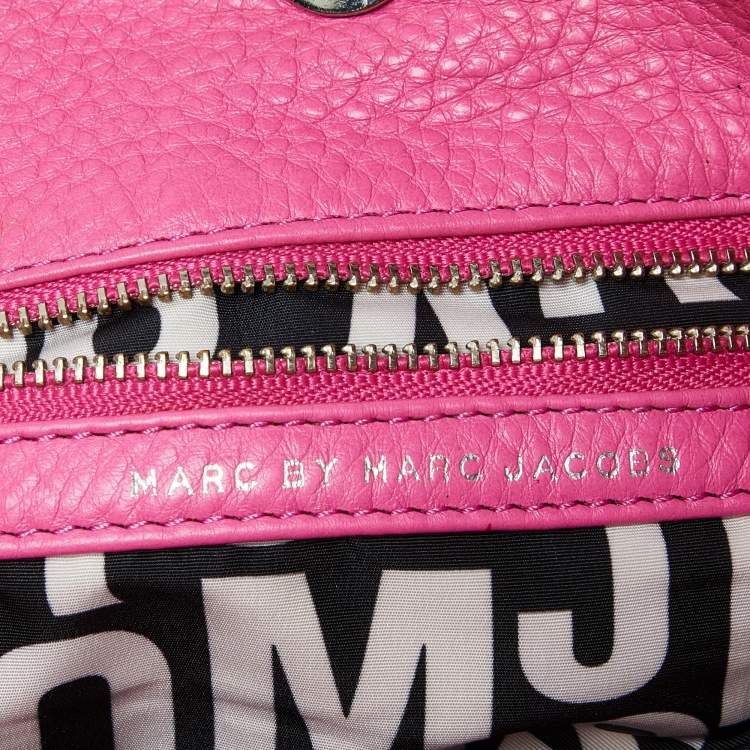 Pre Owned Marc by Marc Jacobs Pink Leather Classic Q Hillier Hobo