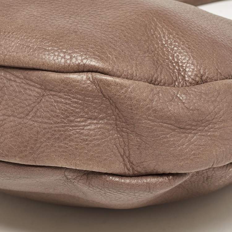 Pre Owned Marc by Marc Jacobs Beige Leather Classic Q Hillier Hobo