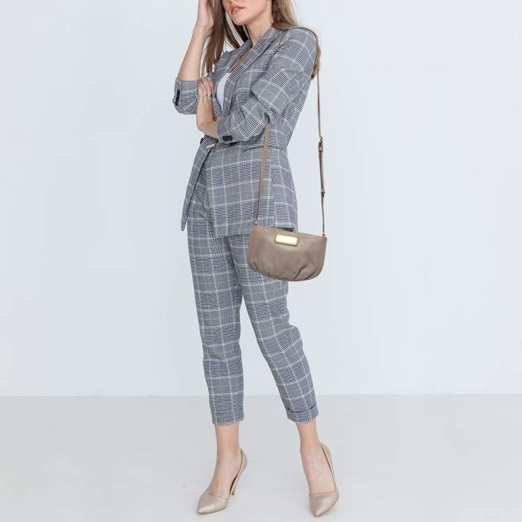 Pre Owned Marc by Marc Jacobs Grey Leather Classic Q Percy Crossbody Bag