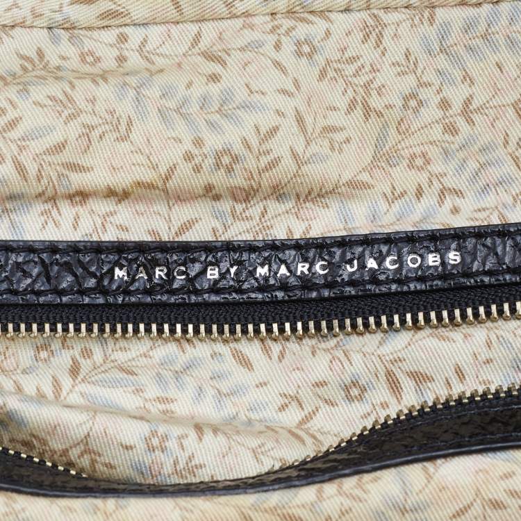 Pre Owned Marc by Marc Jacobs Black Glossy Leather Shoulder Bag