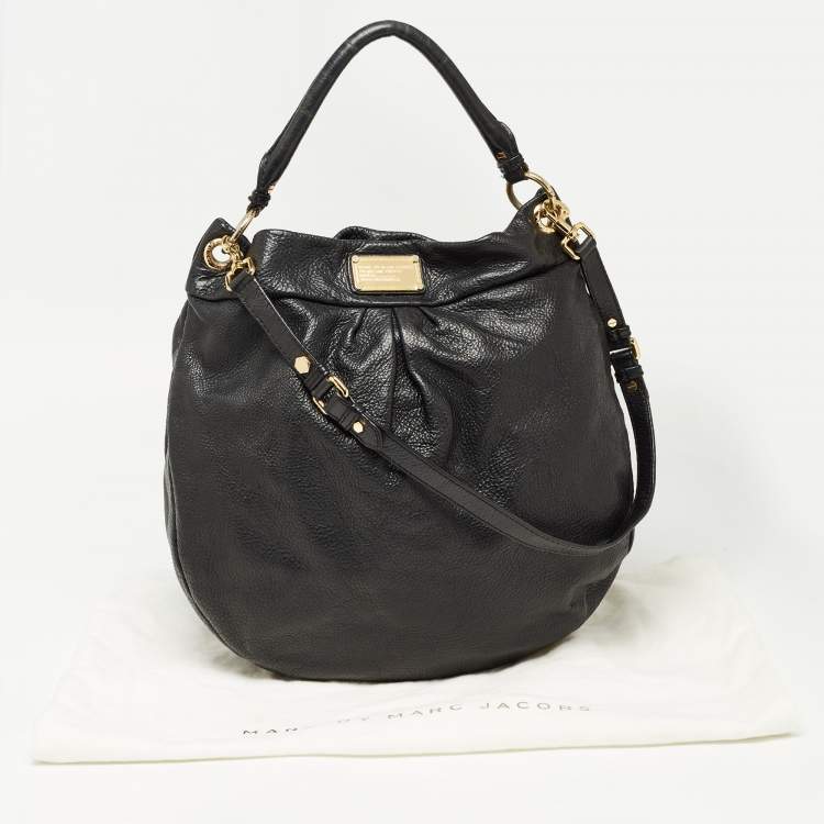 Pre Owned Marc by Marc Jacobs Black Leather Classic Q Hillier Hobo