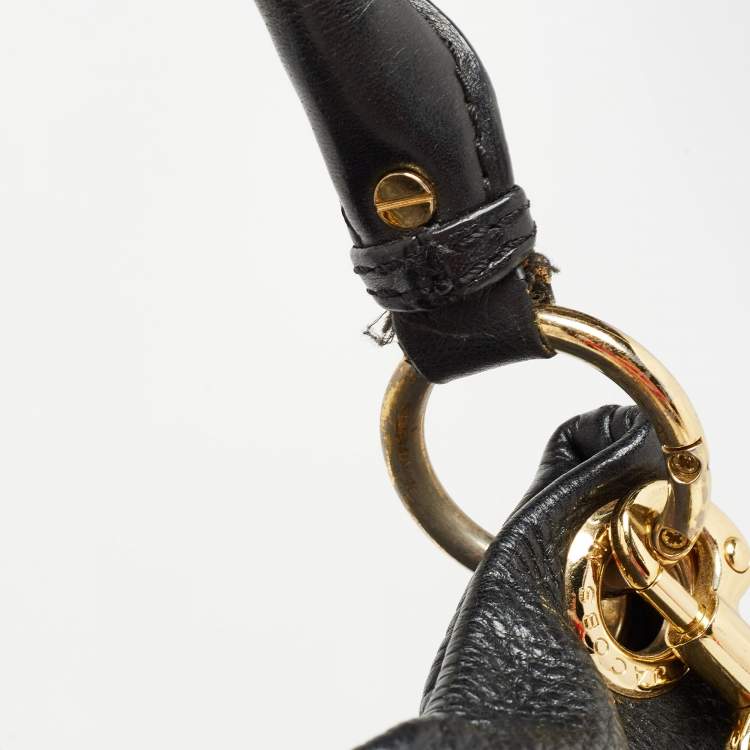 Pre Owned Marc by Marc Jacobs Black Leather Classic Q Hillier Hobo