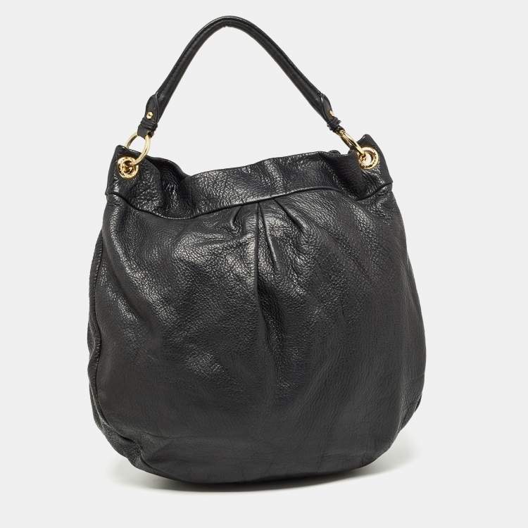 Pre Owned Marc by Marc Jacobs Black Leather Classic Q Hillier Hobo