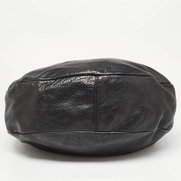 Pre Owned Marc by Marc Jacobs Black Leather Classic Q Hillier Hobo