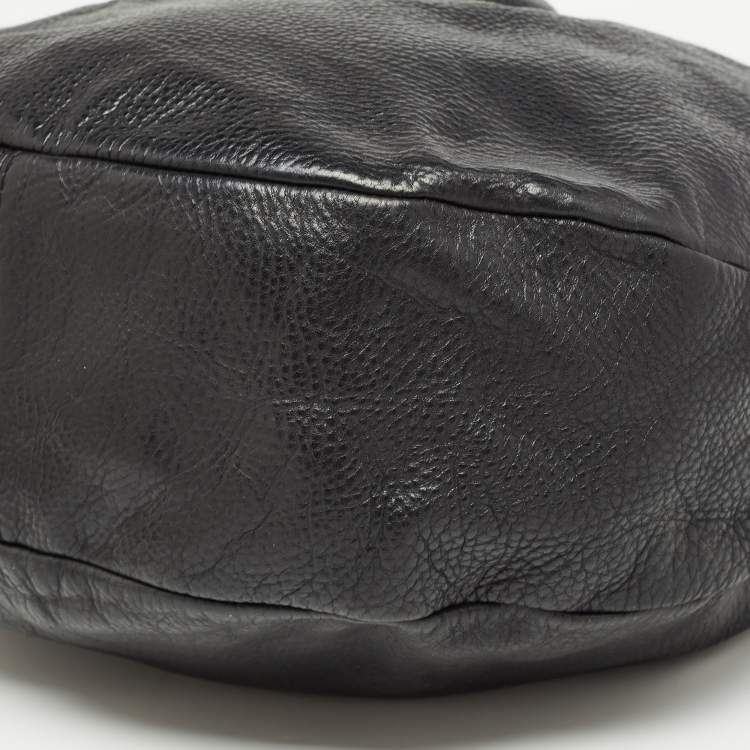 Pre Owned Marc by Marc Jacobs Black Leather Classic Q Hillier Hobo