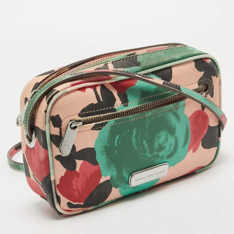 Pre Owned Marc by Marc Jacobs Multicolor Leather Jerrie Rose Sally Crossbody Bag