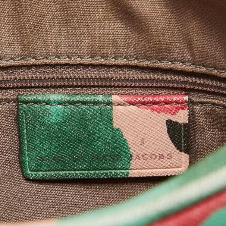 Pre Owned Marc by Marc Jacobs Multicolor Leather Jerrie Rose Sally Crossbody Bag
