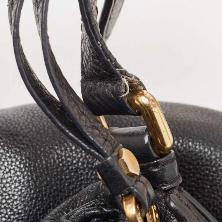 Pre Owned Marc by Marc Jacobs Black Leather Classic Q Natasha Shoulder Bag