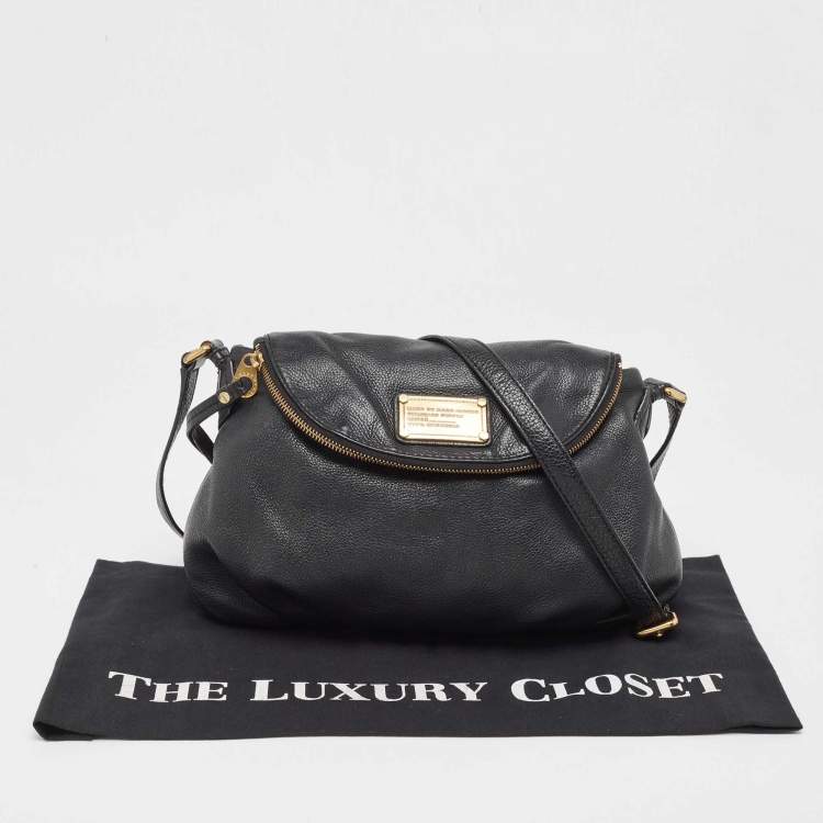 Pre Owned Marc by Marc Jacobs Black Leather Classic Q Natasha Shoulder Bag