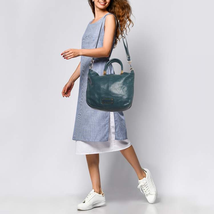 Pre Owned Marc by Marc Jacobs Green Leather Too Hot to Handle Tote