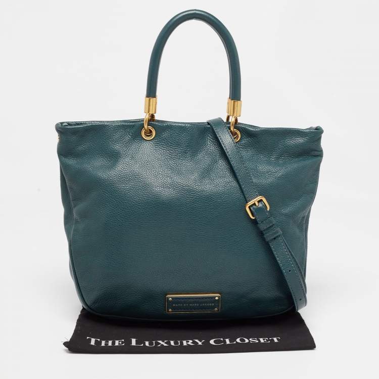 Pre Owned Marc by Marc Jacobs Green Leather Too Hot to Handle Tote