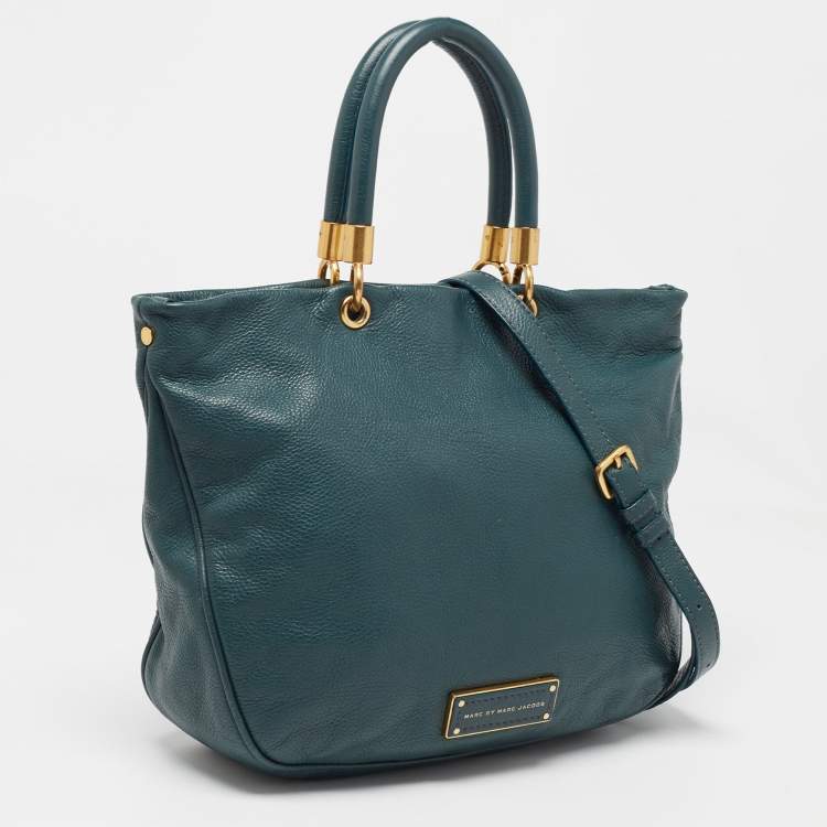 Pre Owned Marc by Marc Jacobs Green Leather Too Hot to Handle Tote