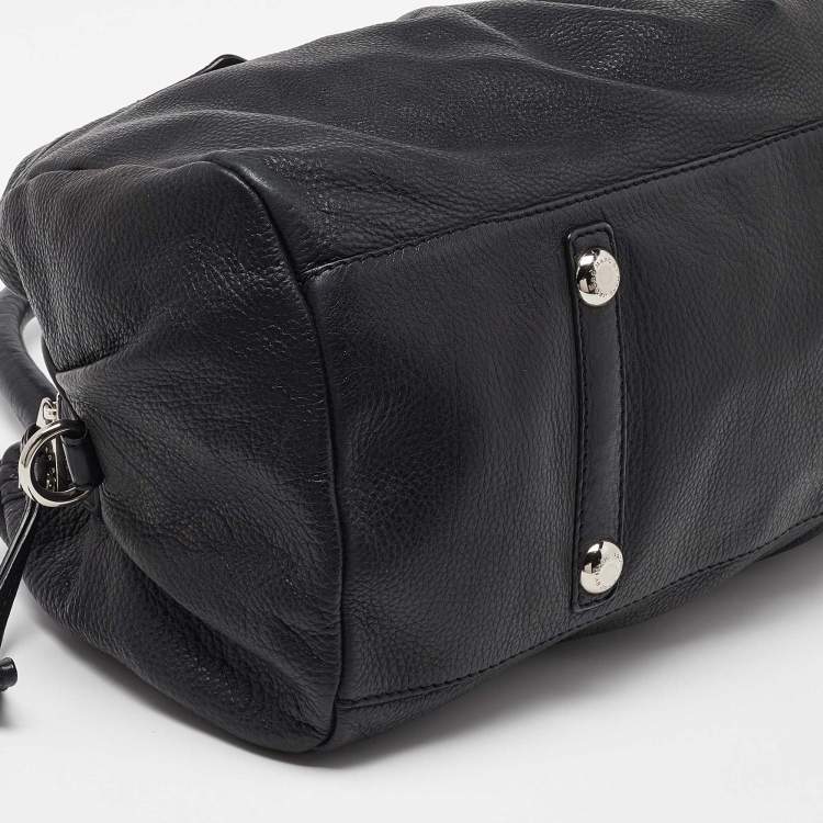 Pre Owned Marc by Marc Jacobs Black Leather Classic Q Groovee Satchel
