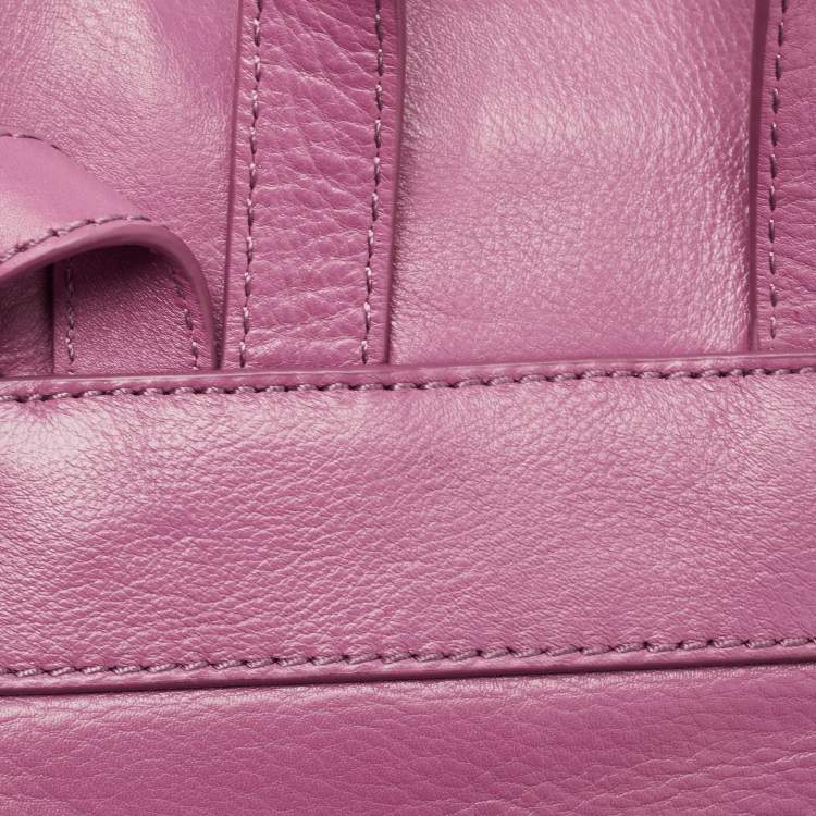 Pre Owned Marc by Marc Jacobs Purple Leather Backpack