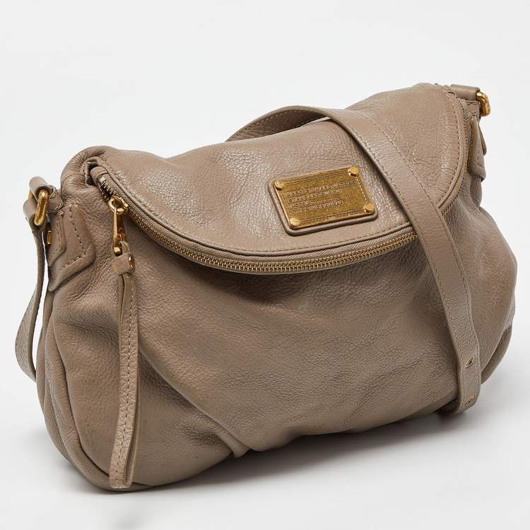 Pre Owned Marc by Marc Jacobs Grey Leather Classic Q Natasha Crossbody Bag