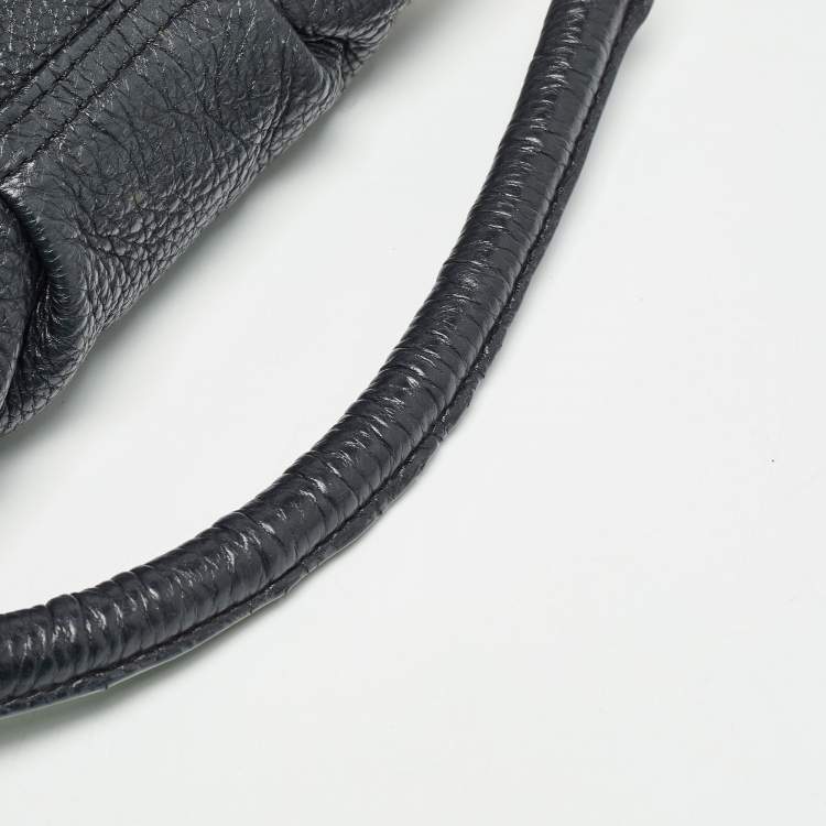 Pre Owned Marc by Marc Jacobs Black Pebbled Leather Classic Q Lil Ukita Bag