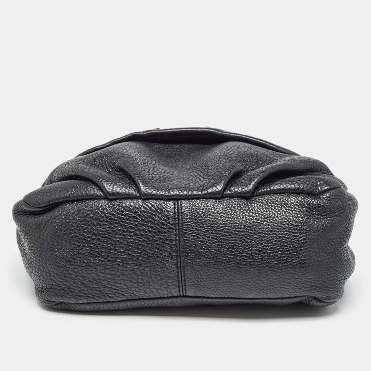Pre Owned Marc by Marc Jacobs Black Pebbled Leather Classic Q Lil Ukita Bag