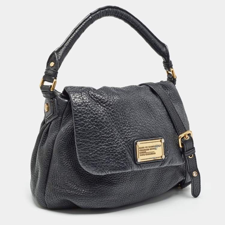 Pre Owned Marc by Marc Jacobs Black Pebbled Leather Classic Q Lil Ukita Bag