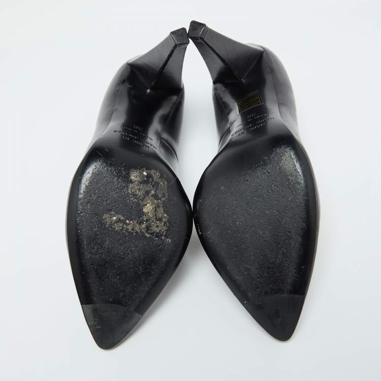 Pre Owned Marc by Marc Jacobs Black Leather Pumps Size 38