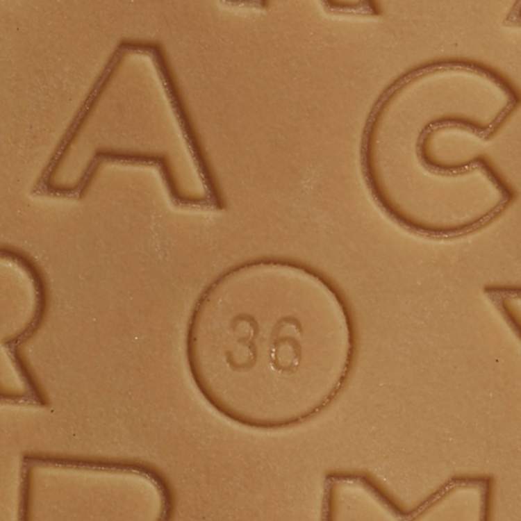 Pre Owned Marc by Marc Jacobs Silver Nubuck Leather Ankle Strap Flats Size 36