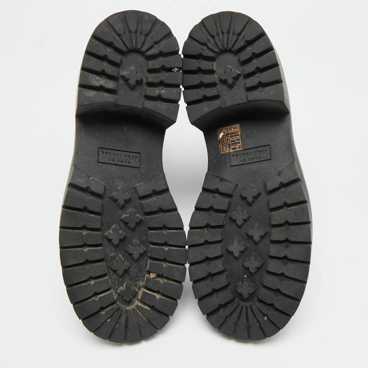 Pre Owned Marc by Marc Jacobs Size 39 Black Leather Ankle Length Boots