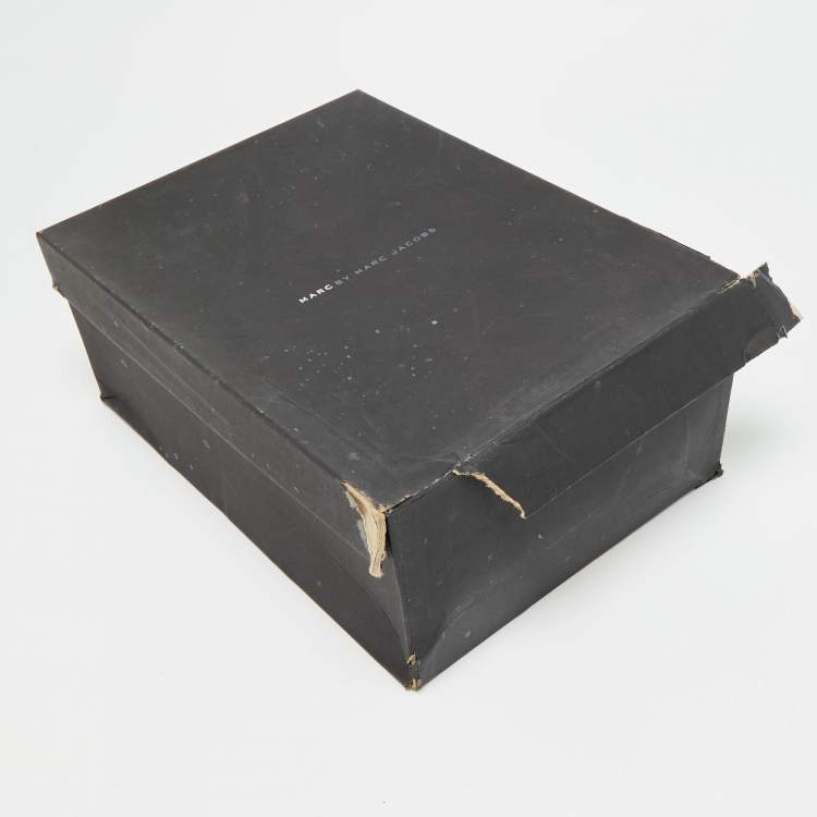 Pre Owned Marc by Marc Jacobs Don't Panic Size 36 Multicolor Canvas Mid Top Sneakers