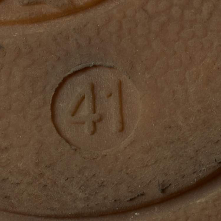 Pre Owned Marc by Marc Jacobs Size 41 Brown Leather High Top Wedge Sneakers