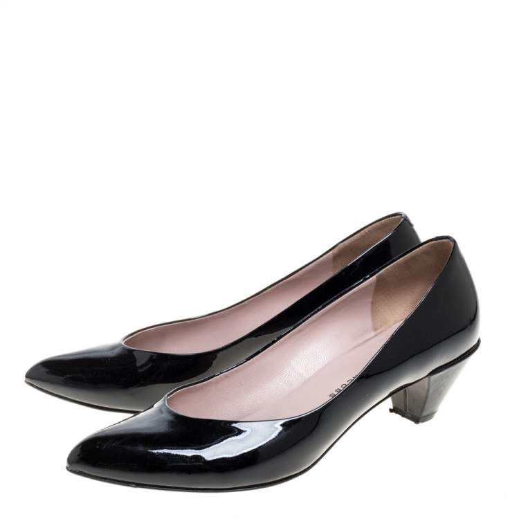 Pre Owned Marc by Marc Jacobs Black Patent Leather Pumps Size 37