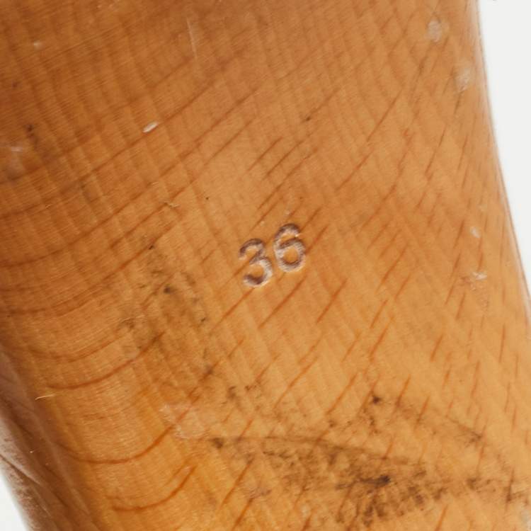 Pre Owned Marc by Marc Jacobs Brown Leather Slide Clog  Size 36