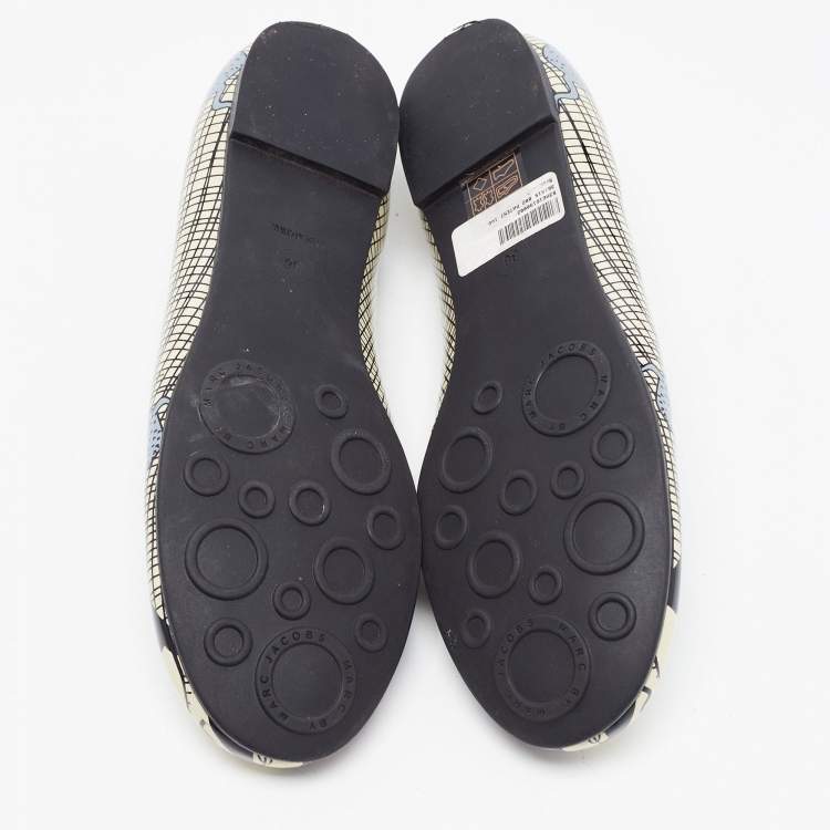 Pre Owned Marc by Marc Jacobs Multicolour Printed Patent Leather Ballet Flats Size 36