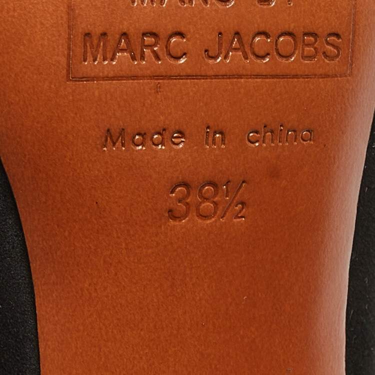 Pre Owned Marc by Marc Jacobs Black Suede Pumps Size 38.5