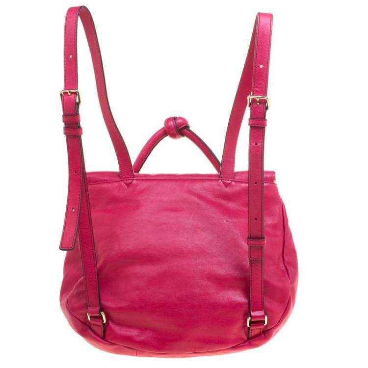 Pre Owned Marc by Marc Jacobs Pink Leather Marchive Backpack
